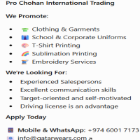 Salesperson Wanted – Attractive Commission & Incentives